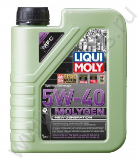 Синтетическое моторное масло Molygen New Generation 5W-40 1л